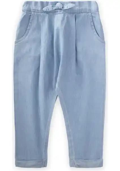 Cigit Pileli Boyfriend Kot Pantolon Buz Mavisi ile Yazlık Şıklık ve Konforun Buluşması