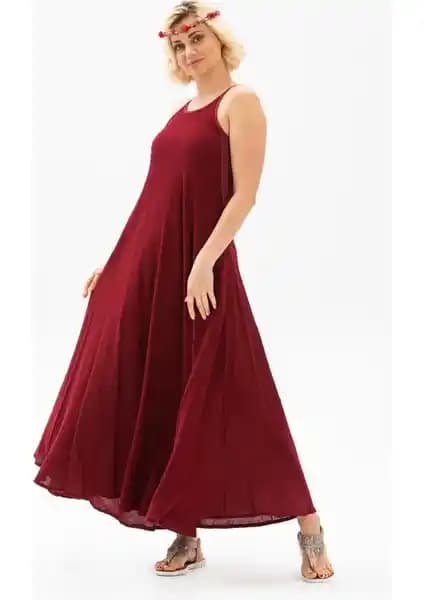 Eliş Şile Bezi Askılı Yazlık Elbise: Doğal Pamuk Kumaş ve Şık Tasarım