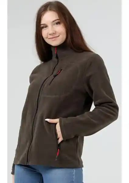 Genius Store Kadın Polar Tam Fermuarlı Outdoor Ceket: Sıcak ve Şık Kış Giyim Seçeneği