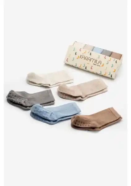 Karamila 5'li Doğal Bambudan Bebek Çorapları Konfor ve Güvenlik Sunar