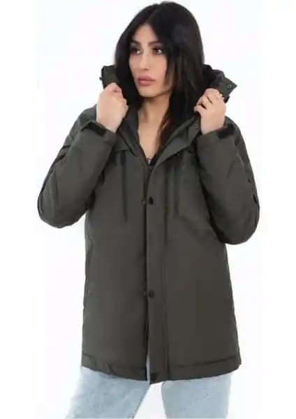 Montland Kadın Haki İç Polarlı Su ve Rüzgar Geçirmez Kapüşonlu Mont Özellikleri ve Kullanıcı Yorumları