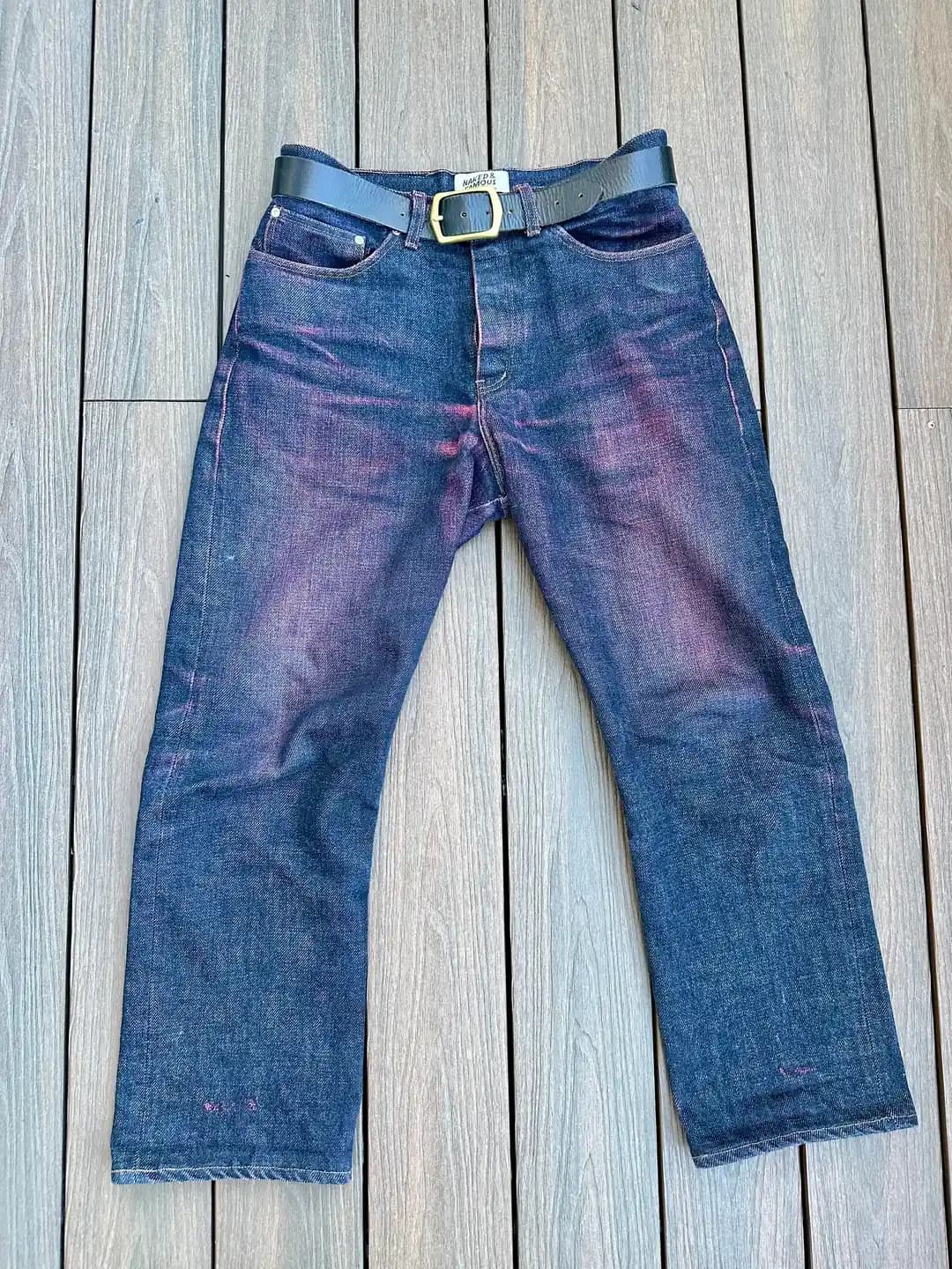 Naked and Famous Elephant 13 Red Core Denim: 1 Yıllık Kullanım ve Solma Özellikleri