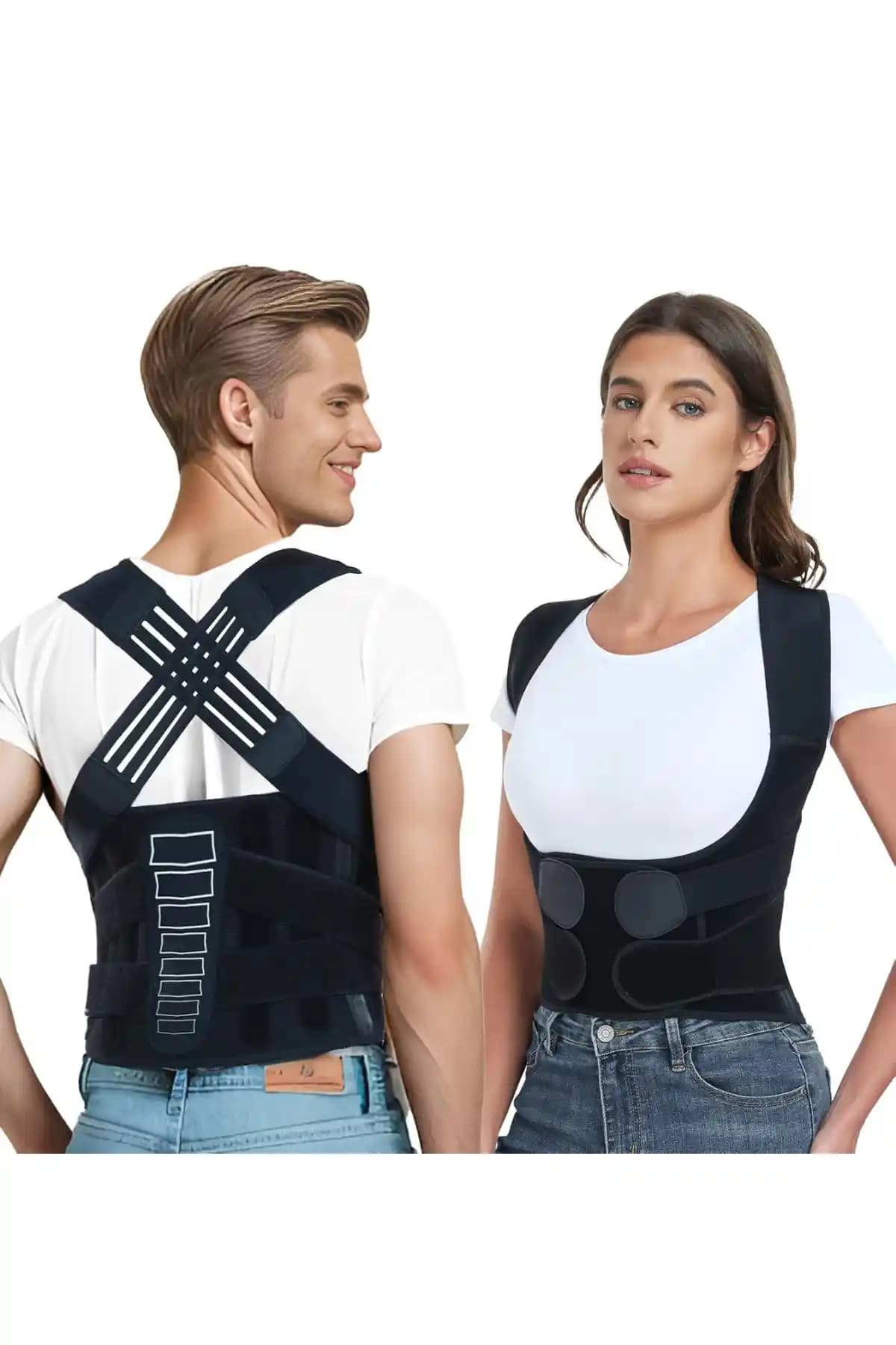 Akselife Yeni Nesil Kadın ve Erkek Duruş Korsesi Günlük Şıklık ve Sağlık İçin