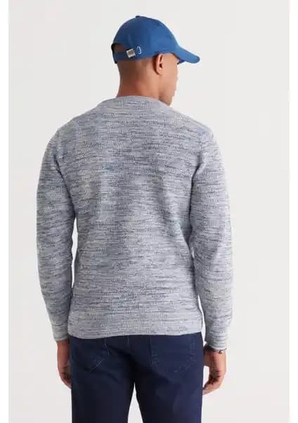 Altınyılz Classics Fit Bisiklet Yaka Desenli Triko Kazak Şıklık ve Konfor Sunan Kış Modası