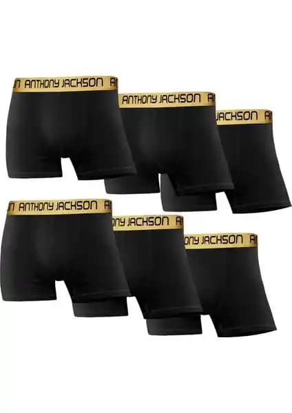 Anthony Jackson Likralı 6'lı Erkek Boxer Koleksiyonu Yüksek Konfor ve Şıklık Sunar