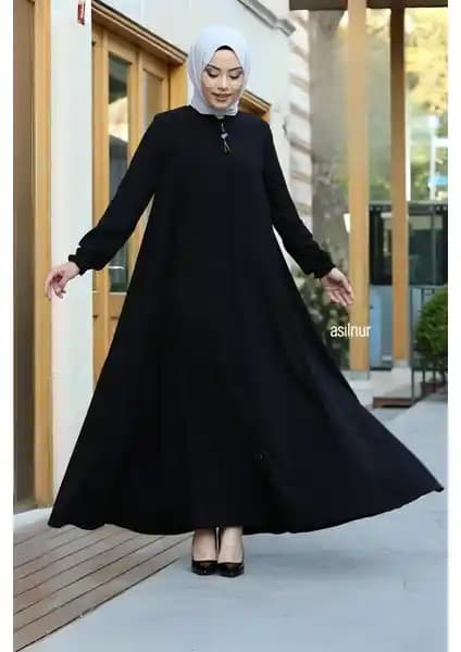 Asilnur Mevlana Ferace Siyah: Modern Tasarım ve Yüksek Kalite ile Şıklık ve Konforun Buluşması