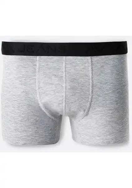 AVVA Erkek Gri Basic Pamuklu Boxer: Rahat ve Şık Günlük İç Giyim Seçeneği