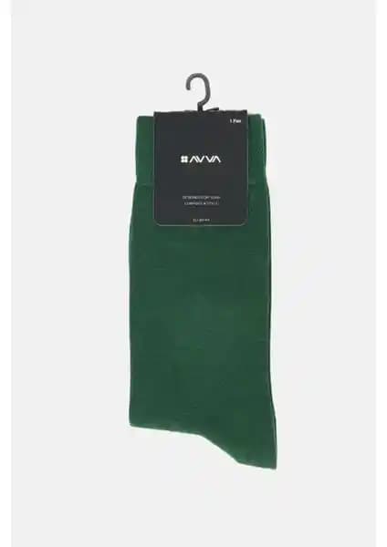 AVVA Erkek Yeşil Bambu Soket Çorap: Konfor ve Şıklığın Modern Buluşması