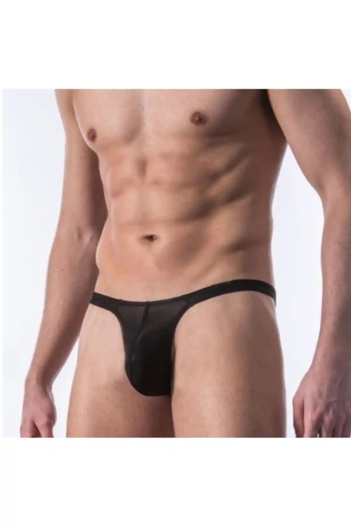 Bacio Fantezi Transparan Siyah Tül Erkek İç Çamaşırı: Şık ve Rahat Tasarım Özellikleri