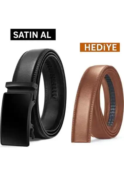 Bosskan Otomatik Tokalı Deliksiz Kemer: Şık ve Kullanışlı Erkek Kemerleri