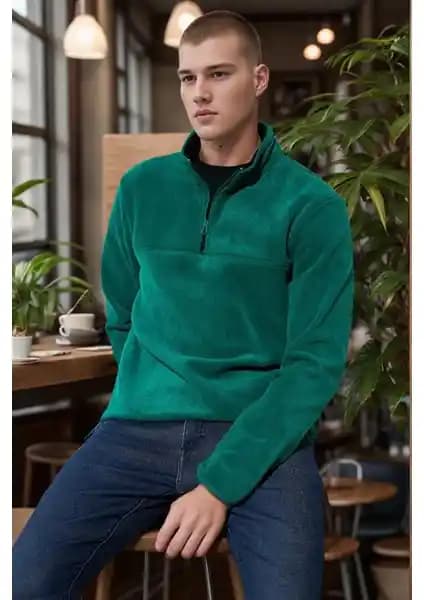 Buratti Slim Fit Anti-Pilling Polar Erkek Kışlık Şık ve Sıcak Tutan Tasarım