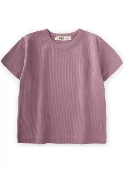 Cigit Basic Fitilli T-Shirt 1-5 Yaş Çocuklar İçin Rahat ve Şık Yazlık Tişört