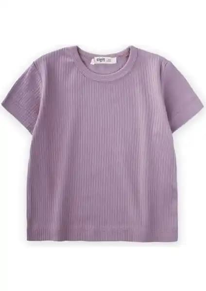 Cigit Basic Fitilli T-Shirt 1-5 Yaş Çocuklar İçin Yüksek Kalite ve Rahatlık Sunan Yazlık Tişört
