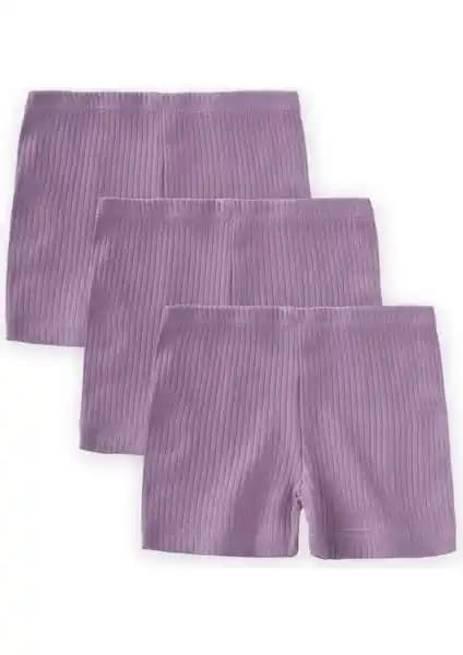 Cigit Basic Şort 2-9 Yaş Leylak Renkli Rahat ve Şık Çocuk Giyim Seçeneği