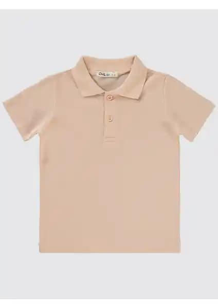 Civil Boys Erkek Çocuk Tişört 2-5 Yaş Somon Renkli Günlük Kullanım İçin Uygun