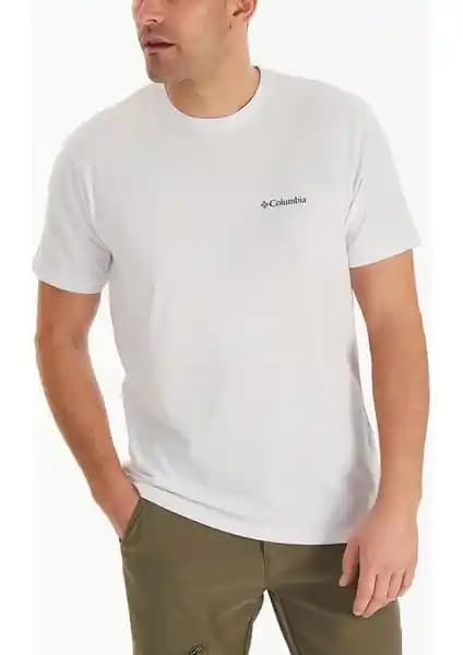 Columbia CS0282 CSC M Basic SM Logo Brushed kısa kollu erkek tişörtleri