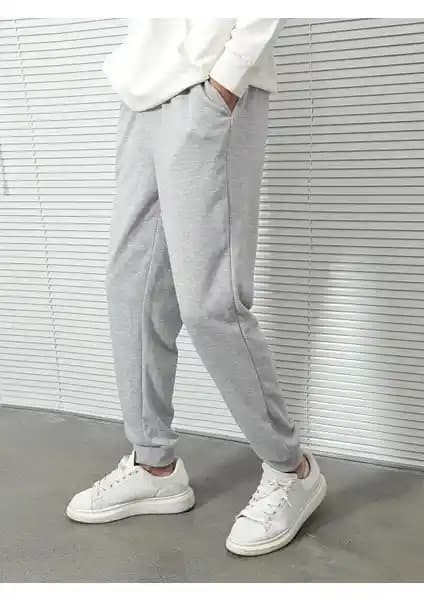 DAXİS Sportwear Gri Alt Eşofman Erkekler İçin Modern ve Konforlu Spor Giyim Seçeneği