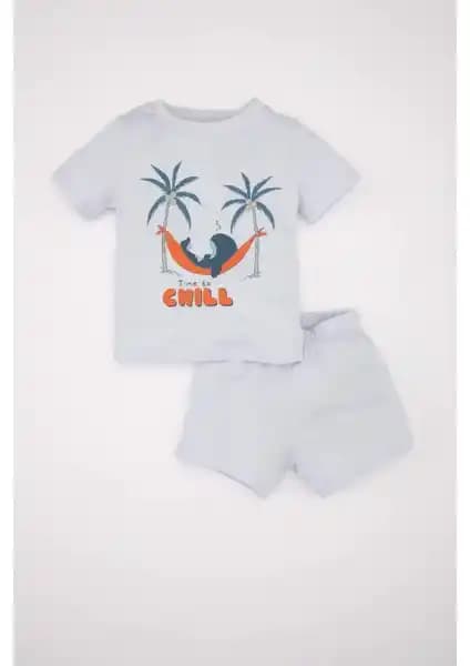 DeFacto Erkek Bebek Pijama Takımı: Yumuşak ve Şık Yazlık Konfor Ürünü