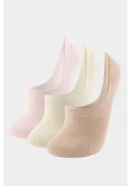 DeFacto Kadın Görünmez 3'lü Pamuklu Babet Çorap: Konfor ve Şıklığın Birleşimi