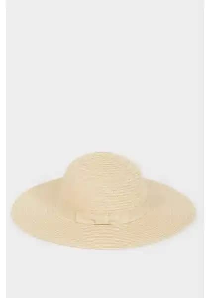 DeFacto Kadın Hasır Şapka Güneşten Koruyan ve Şık Yaz Aksesuarı 75-90 Karakter