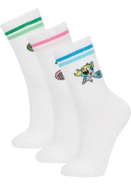 DeFacto Kadın PowerPuff Girls 3'lü Pamuklu Uzun Çorap: Konfor ve Şıklığın Buluşması