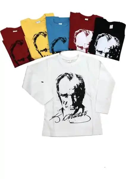 Dıgıl Kids Atatürk Uzun Kollu Penye Tişörtü Çocuklar İçin Şık ve Rahat Günlük Giyim Seçeneği