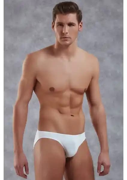 Doreanse 1281 Erkek Modal İnce Bel Bantlı Beyaz Slip Konfor ve Şıklık Sunar