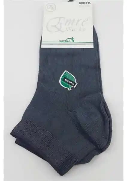 Emre 12 Çift Bambu Erkek Kısa Patik Çorapları Doğal ve Konforlu Tasarım