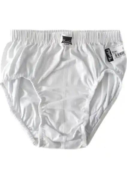 Erkek Çocuklar İçin Konforlu ve Dayanıklı Beyaz Külot 6'lı Paket