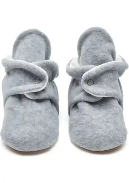 First Step Kaydırmaz Tabanlı Pamuk Astarlı Çıtçıtlı Bebek Pandufu Güvenli ve Konforlu İlk Adımlar İçin