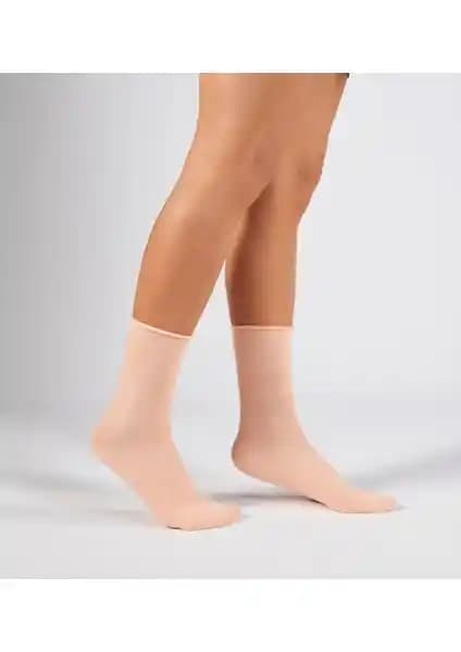 Forwena 3'lü Paket Pamuklu Lastiksiz Dikişsiz Kadın Soket Çorapları Günlük Rahatlık ve Şıklık İçin