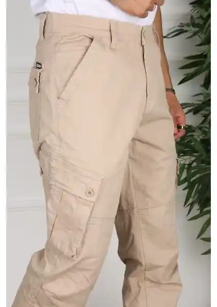 Frankness Jeans Pacos Kargo Pantolon Erkekler İçin Modern, Rahat ve Şık Tasarım