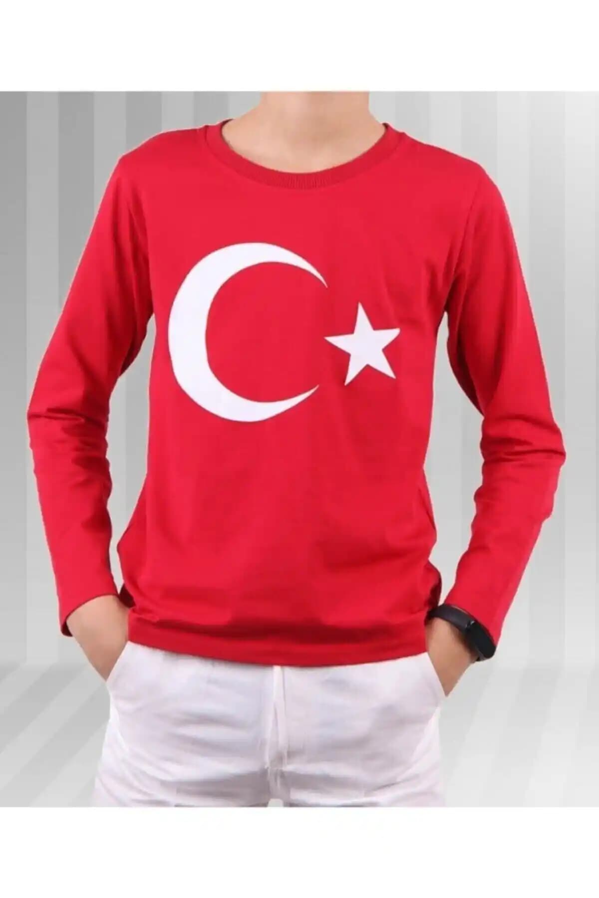 Genel Markalar Unisex Çocuk Kırmızı Ay Yıldız Türk Bayraklı Uzun Kollu T-shirt İnceleme ve Özellikleri