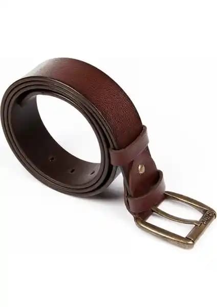 Gön Hakiki Deri Erkek Kemer 13651: Şıklık ve Dayanıklılığı Bir Arada Sunan Doğal Deri Aksesuar