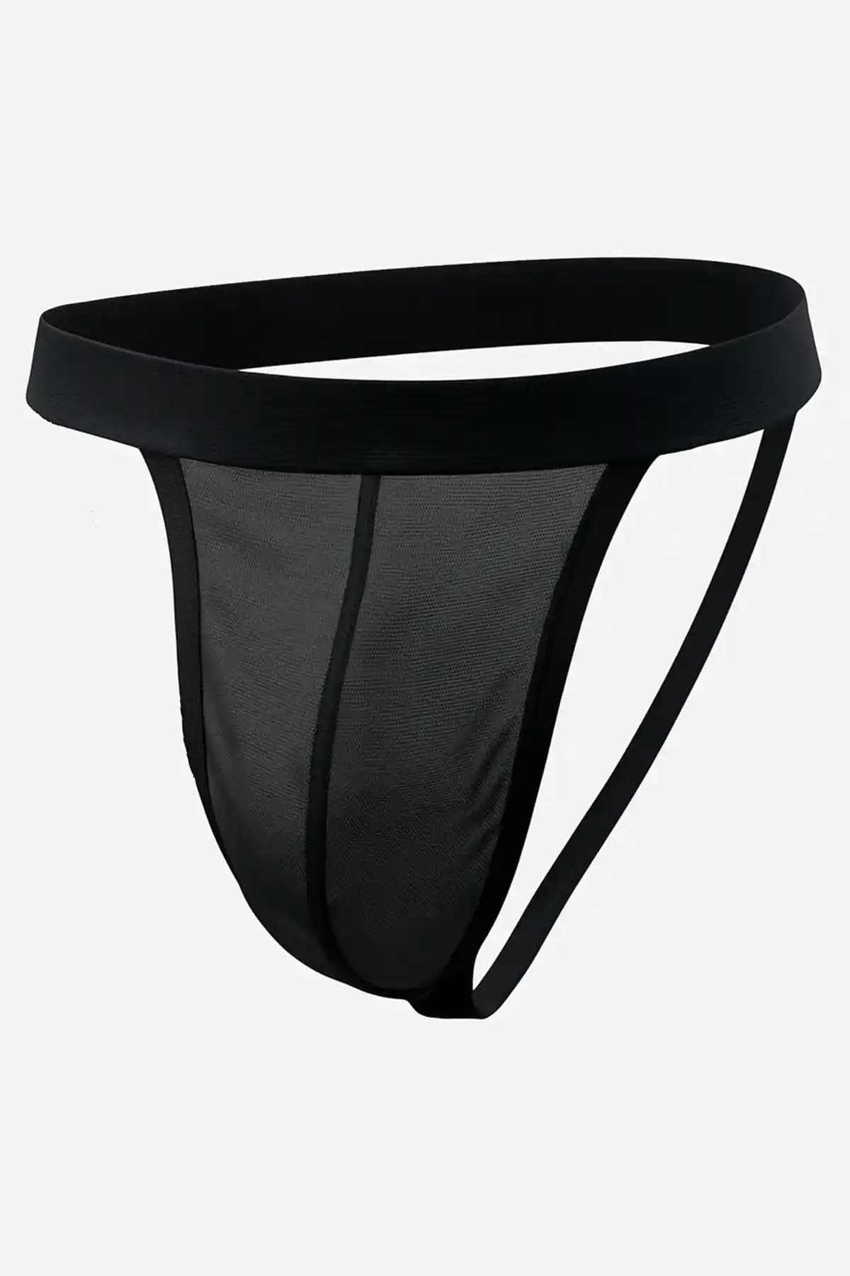 Hakan Tekstil Erkek Siyah Transparan Fantazi Slip: Şıklık ve Konfor Bir Arada