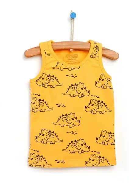 HelloBaby Basic Erkek Bebek Atlet Tişörtü Yenilikçi ve Konforlu Yazlık Seçenekler