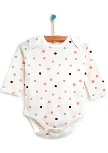 HelloBaby Empirme Desen Uzun Kol Body Bebekler İçin Konfor ve Şıklık Sunan Günlük Giyim Seçeneği