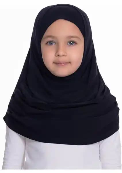 Hürrem Bone Lacivert Çocuk Tesettür Bone: Şık ve Pratik Kullanım İçin Uygun