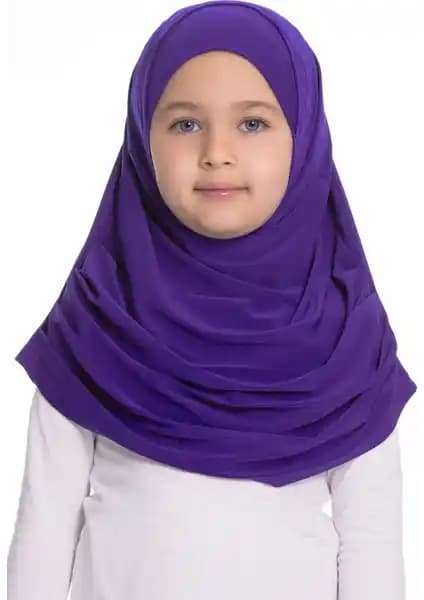 Hürrem Bone Mor: Çocuklar İçin Pratik ve Şık Geçmeli Tesettür Bone Modelleri