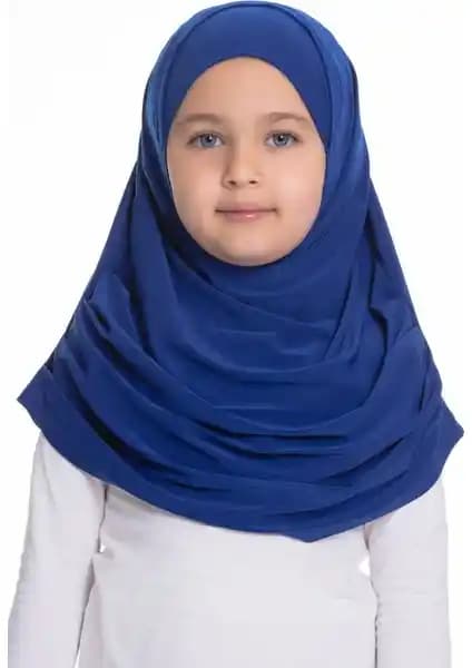 Hürrem Bone Saks Mavisi: Çocuklar İçin Pratik ve Şık Tesettür Bone Ürünü