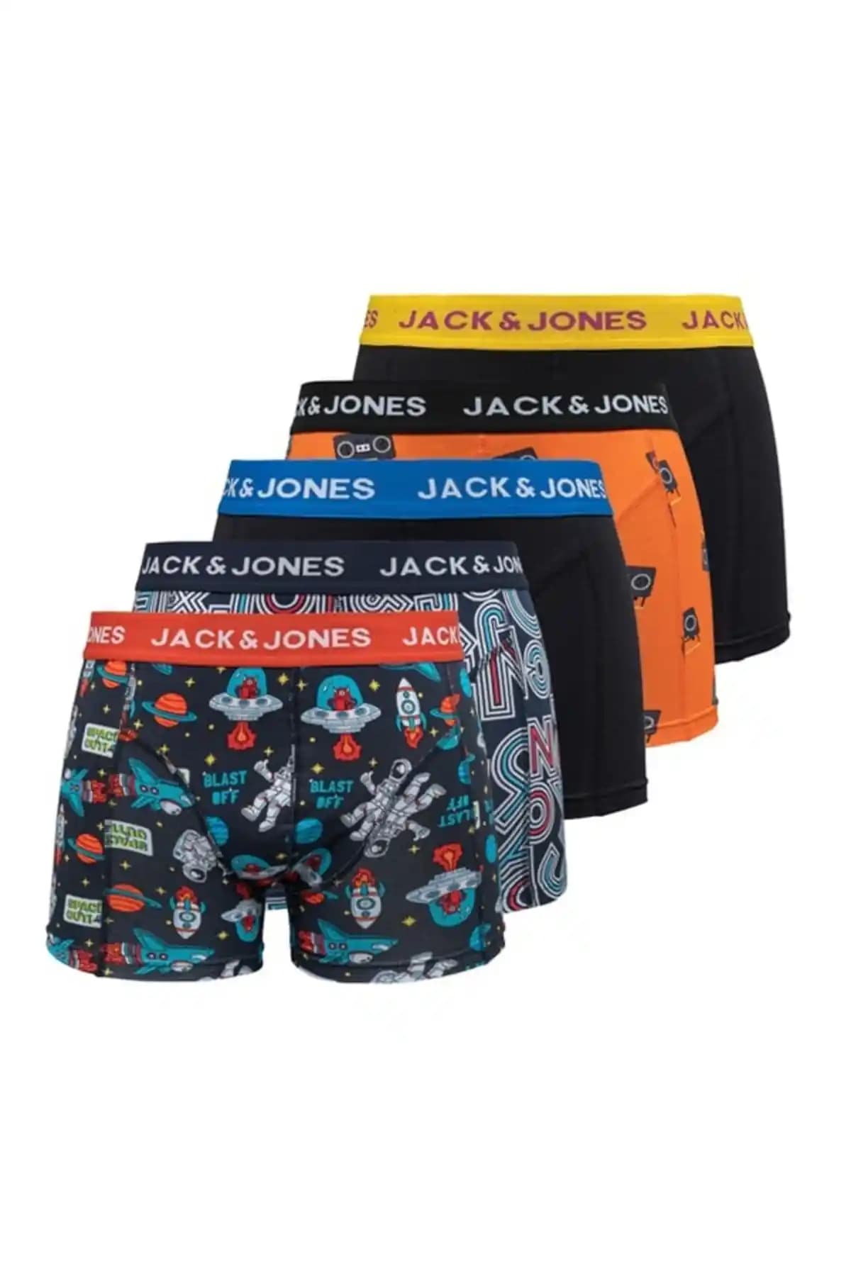 Jack & Jones Tyler Erkek 5'li Boxer Paketi Konfor ve Şıklık Sunar