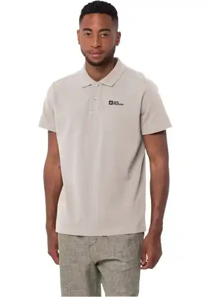 Jack Wolfskin Essential Erkek Polo Tişörtü Günlük ve Spor Kullanımı İçin Uygun