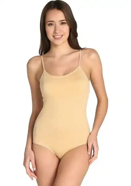 Kadın İç Giyim İçin Uygun Fiyatlı 6'lı Paket Likralı İp Askılı Body Ürünü