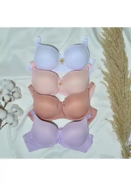 Kadınlar İçin Şık ve Konforlu Sipariskusu Balenli Dolgulu 4'lü Sütyen Takımı