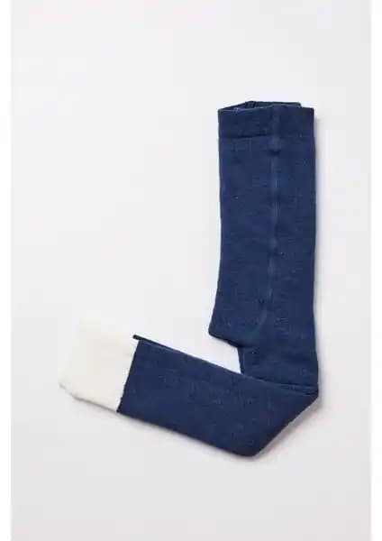 Katia & Bony Paçası Detaylı Bebek Havlu Tayt Lacivert Konfor ve Şıklık Sunar