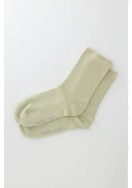 Katia & Bony Yeşil Kadın Modal Lastiksiz Soket Çorap Günlük ve Şık Kullanım İçin