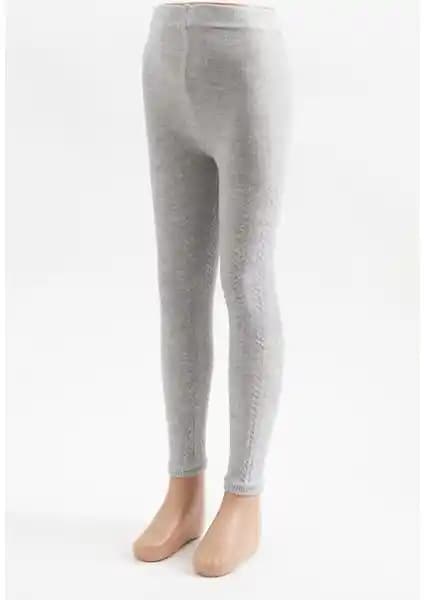 Katia & Bony Zincir Desenli Çocuk Tayt Açık Gri: Rahat ve Şık Günlük Kullanım İçin