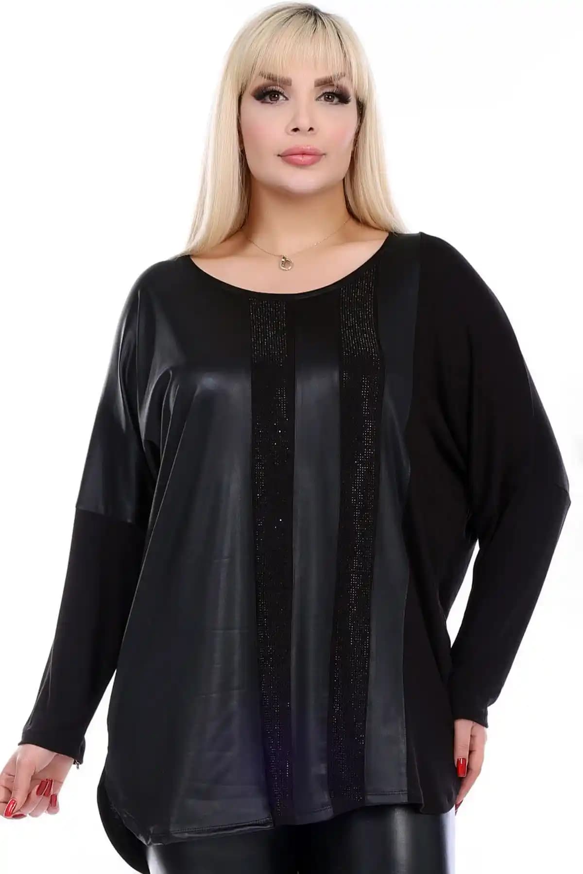Kheos Yuvarlak Kayık Yaka Uzun Kol Bluz: Şıklık ve Konforu Bir Arada Sunan Modern Tasarım