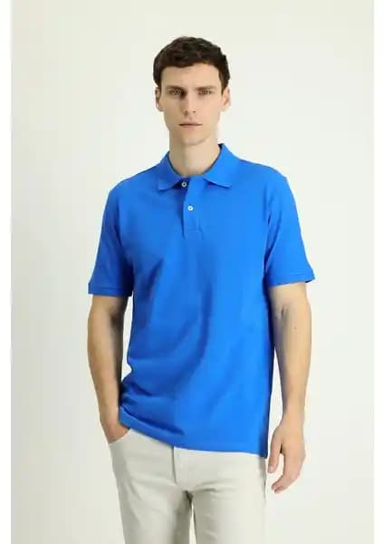 Kiğılı Polo Yaka Nakışlı Pamuk Tişört Erkekler İçin Şık ve Rahat Günlük Giyim Seçeneği