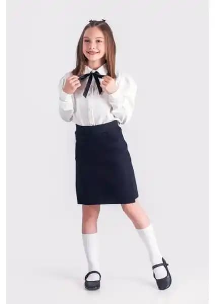 Kinderos Kız Çocuk Beli Lastikli Okul Kaşkorse Şort Etek: Rahat ve Şık Yazlık Giyim Seçeneği